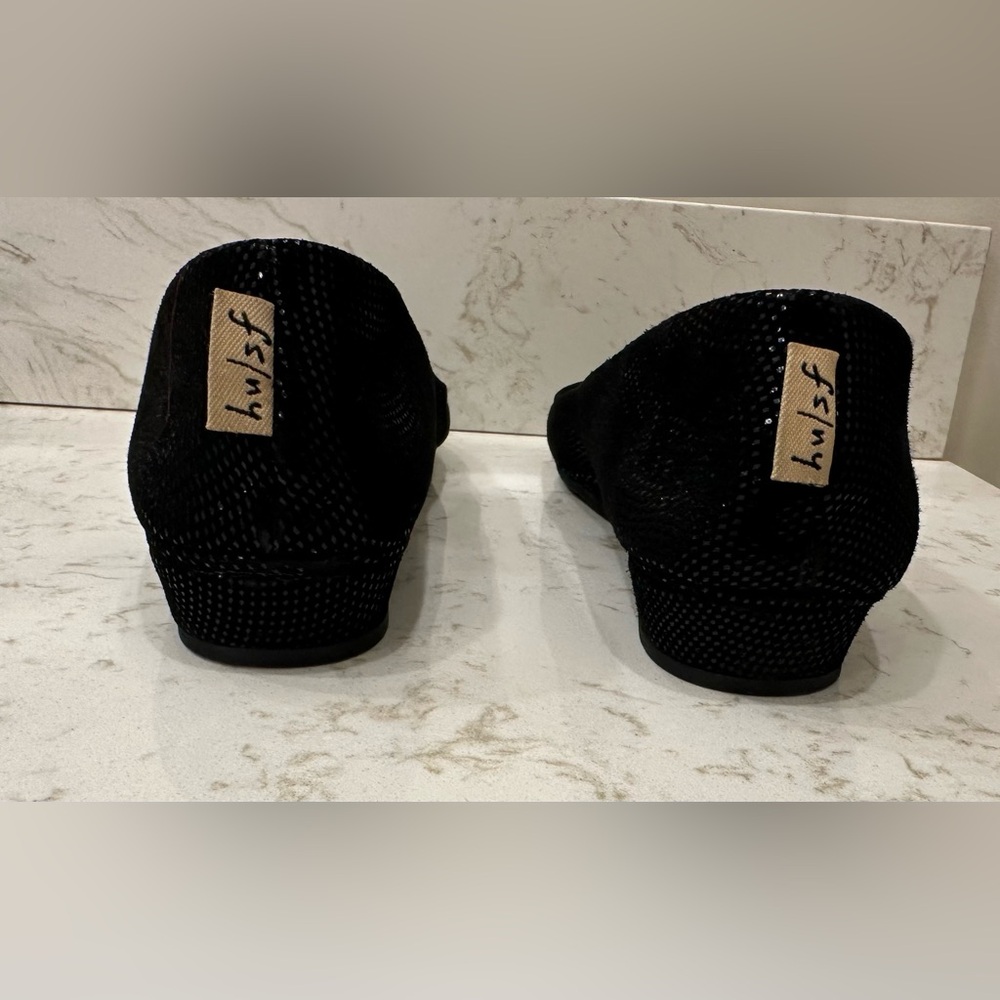 French Sole fs/ny Handmade in Italy Zeppa Black Wave 8.5 - Picture 6 of 11